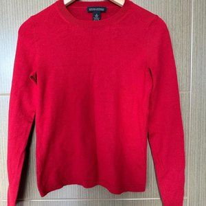 Banana Republic Extra Fine Italian Merino Wool Red Sweater - Size Small
